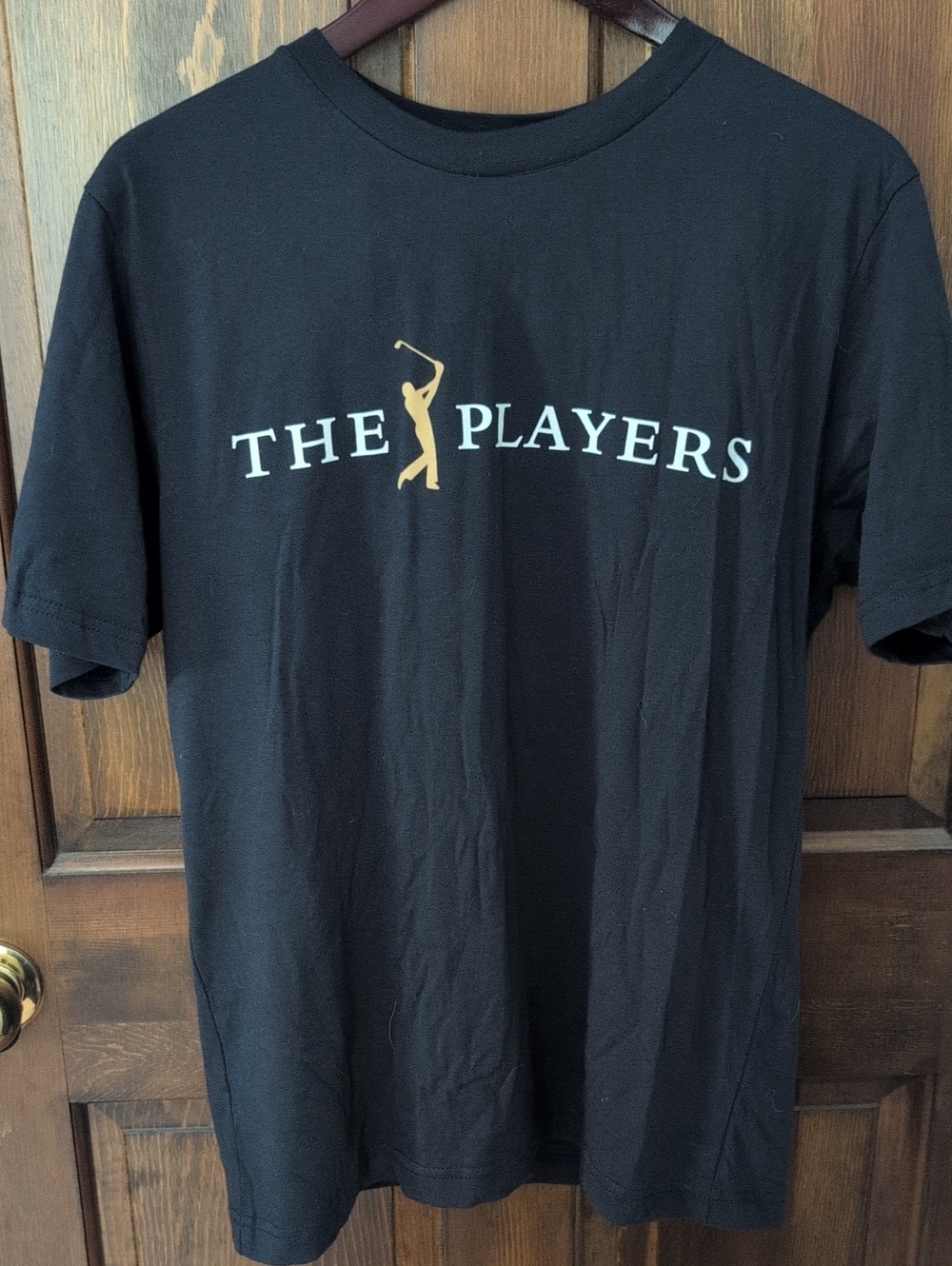 New! The Players Black Short Sleeve Logo Tee